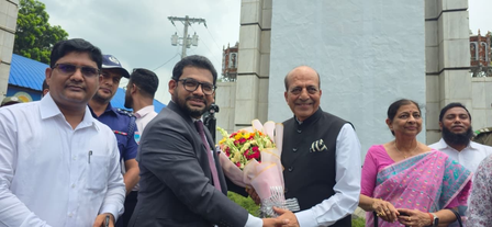 नवनियुक्त उच्चायुक्त दिनेश त्रिवेदी पहुंचे बांग्लादेश, डिप्टी हाईकमिश्नर ने क‍िया स्वागत