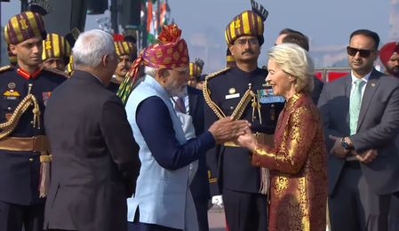 गणतंत्र दिवस पर मुख्य अतिथि के तौर पर शामिल हुईं उर्सुला वॉन, बोलीं- यह जीवन का सबसे बड़ा सम्मान