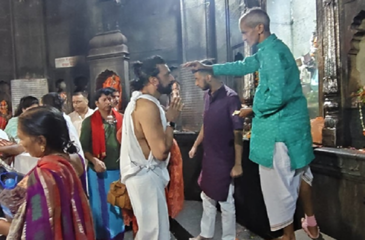 गयाजी में पिंडदान करने पहुंचे साउथ अभिनेता किच्चा सुदीप, विष्णुपद मंदिर के किए दर्शन