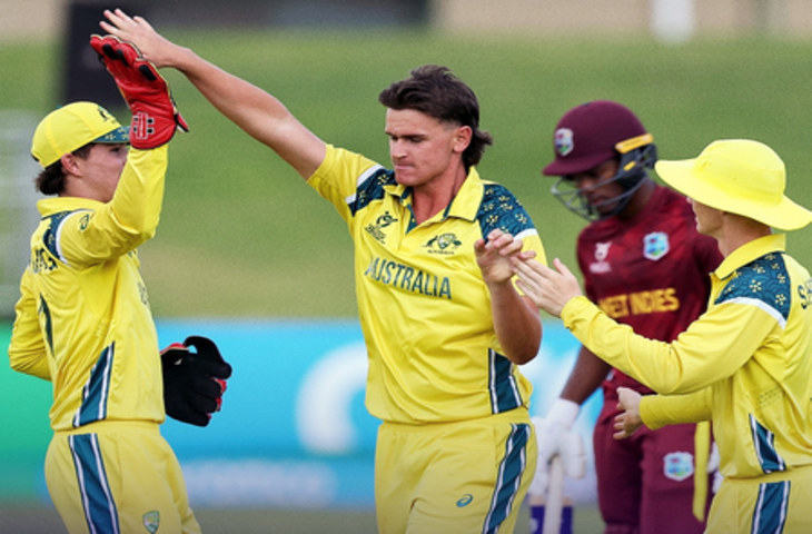 अंडर 19 वर्ल्ड कप: कप्तान ओलिवर पीक का शतक, वेस्टइंडीज को हराकर सेमीफाइनल में ऑस्ट्रेलिया