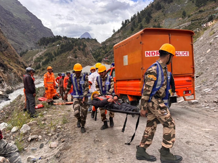 उत्तराखंड: सीआईएसएफ ने प्राकृतिक आपदाओं से निपटने के लिए किया मॉक ड्रिल