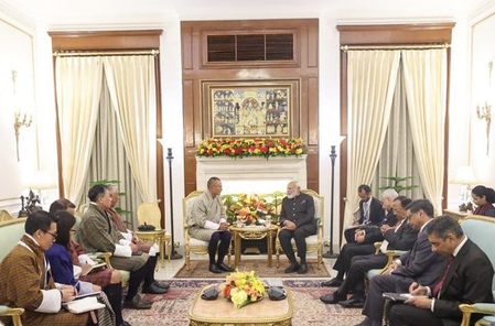 भूटान के प्रधानमंत्री दाशो त्शेरिंग से पीएम मोदी की मुलाकात, एआई और डिजिटल टेक स्पेस में सहयोग पर हुई बात