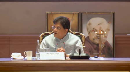 भारत का निर्यात वित्त वर्ष 27 में एक ट्रिलियन डॉलर पहुंचने की उम्मीद: पीयूष गोयल