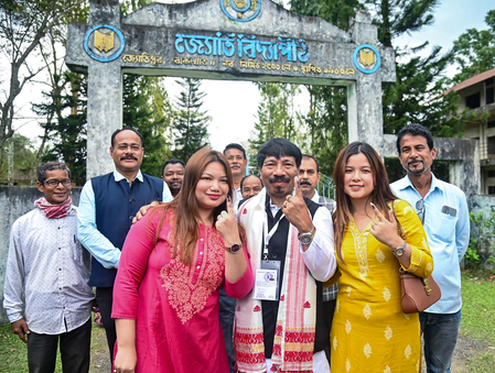 असम में 2026 चुनाव का नया कीर्तिमान, 85.38 प्रतिशत वोटिंग के साथ लोगों ने दिखाई जबरदस्त भागीदारी