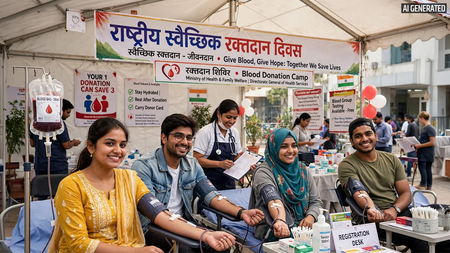 राष्ट्रीय स्वैच्छिक रक्तदान दिवस 2026: जानें इसका महत्व, उद्देश्य और इस वर्ष की थीम?