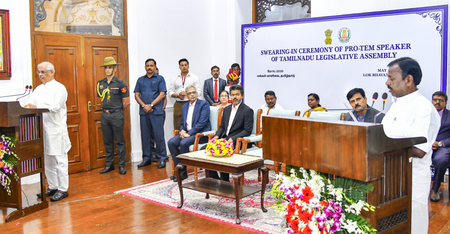 तमिलनाडु विधानसभा का सत्र 11 मई से शुरू, करुपैया टीवीके विधायकों को शपथ दिलाएंगे