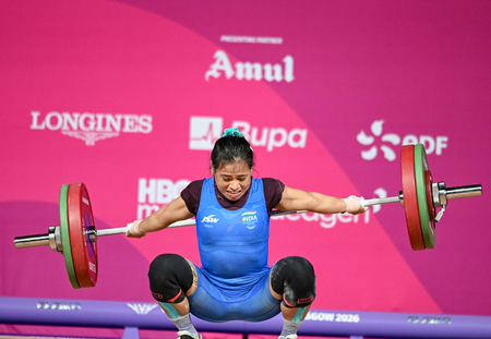 सीडब्ल्यूजी 2026: महिलाओं के 63 किलोग्राम वर्ग में निरुपमा देवी के हाथ लगी निराशा