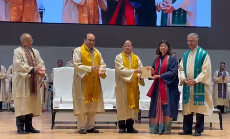 नालंदा विश्वविद्यालय ने अपने तीसरे दीक्षांत समारोह में 14 देशों के 219 छात्रों को उपाधियां प्रदान कीं