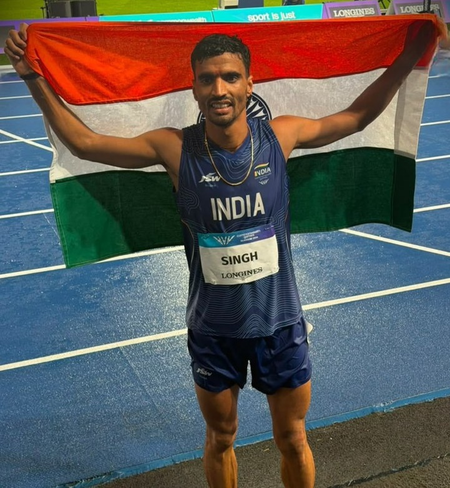 सीडब्ल्यूजी 2026: गुलवीर सिंह ने पुरुषों की 10,000 मीटर दौड़ में जीता सिल्वर