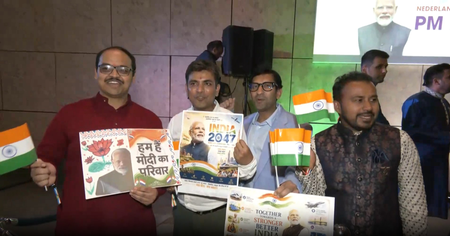 नीदरलैंड में पीएम मोदी का भारतीय प्रवासियों ने किया स्वागत, द हेग में गूंजे भोजपुरी गीत और 'हर-हर मोदी' के नारे