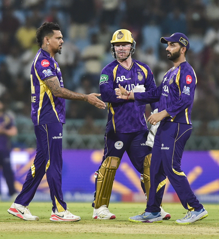 अंक तालिका में केकेआर ने लगाई दो पायदान की छलांग, 10वें नंबर पर खिसकी एलएसजी