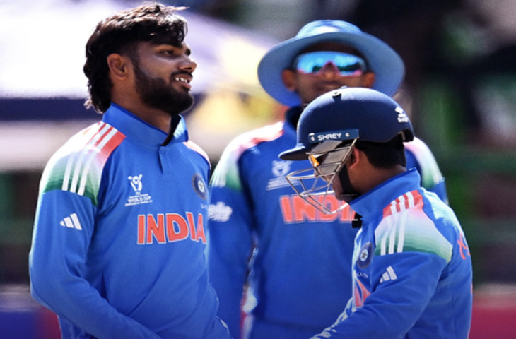 अंडर 19 वर्ल्ड कप: म्हात्रे-खिलन ने निकाले 6 विकेट, पाकिस्तान को 58 रन से हराकर सेमीफाइनल में भारत