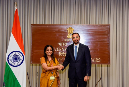 विदेश मंत्रालय की सचिव श्रीप्रिया से म‍िले यमन के विदेश राज्य मंत्री, भारत-यमन के बीच द्विपक्षीय सहयोग पर की चर्चा