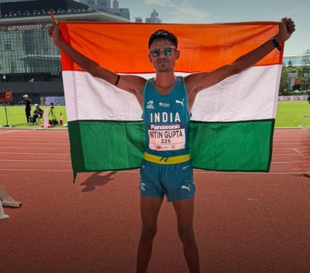 एशियन अंडर-20 एथलेटिक्स: 5000 मीटर रेस वॉक में नितिन ने जीता गोल्ड, साधना की झोली में आया सिल्वर