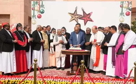 उपराष्ट्रपति सी. पी. राधाकृष्णन ने क्रिसमस लंच का आयोजन किया