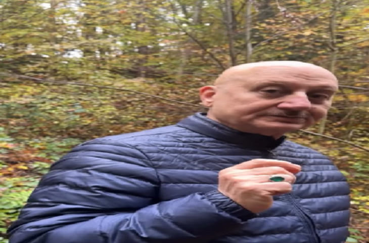 प्रकृति की गोद में अनुपम खेर को आई बचपन की याद, सेल्फ-हीलिंग पर की बात