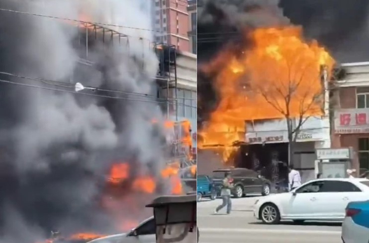 चीन : रेस्तरां में लगी भीषण आग, 22 लोगों की मौत