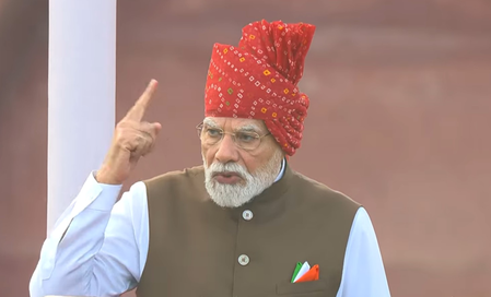 पीएम मोदी ने पिछले चार वर्षों में स्वतंत्रता दिवस पर दिया सबसे संक्षिप्त भाषण, 75 मिनट किया देश को संबोधित