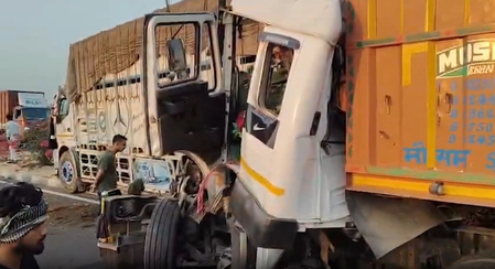 महाराष्ट्र: एक ट्रक ने दूसरे को मारी टक्कर, दुर्घटना में एक व्यक्ति की मौत और दो गंभीर रूप से घायल