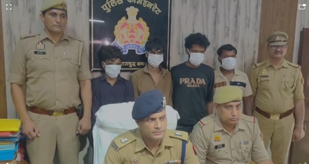 मोबाइल चोर गिरोह का पर्दाफाश, चार शातिर गिरफ्तार, चोरी के 24 मोबाइल बरामद
