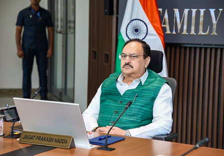 जेपी नड्डा ने जयपुर में तिरंगा यात्रा में हिस्सा लेकर शहीदों को किया नमन, स्वतंत्रता सेनानी से की भेंट