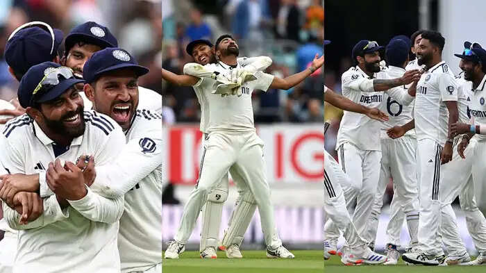 खिलाड़ियों में खुशी का माहौल, कोच गौतम भी उछलने लगे... ओवल की जीत के बाद मचा बवाल