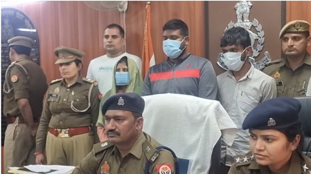 ग्रेटर नोएडा: प्रेम संबंध के चलते पति की हत्या, चार गिरफ्तार