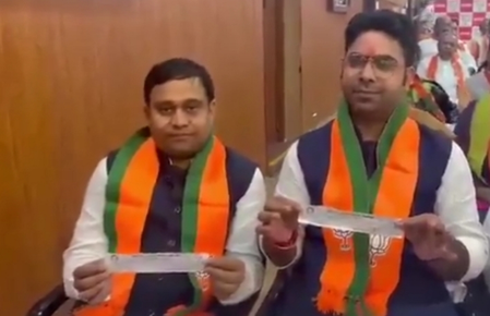 बिहार: भाजपा की बैठक में शामिल हुए नवनिर्वाचित निर्दलीय एमएलसी राहुल राज और बंशीधर बृजवासी