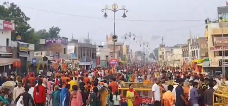 सावन के दूसरे सोमवार पर शिवमय हुई अयोध्या नगरी, नागेश्वर नाथ का जलाभिषेक करने पहुंच रहे श्रद्धालु