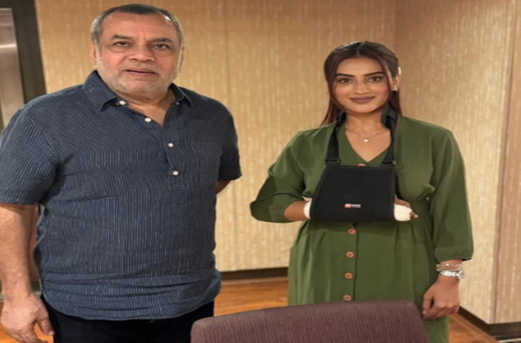 अक्षरा सिंह की परेश रावल से खास मुलाकात, शेयर की तस्वीर