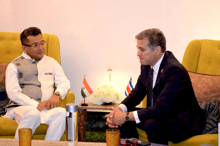 एमओएस पबित्रा मार्गेरिटा और कोस्टा रिका के विदेश मंत्री टोवर ने द्विपक्षीय बैठक में मजबूत साझेदारी पर दिया जोर