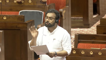 'वंदे मातरम' के अपमान को दंडनीय बनाने वाला बिल राज्यसभा में पेश, हंगामे के बाद राज्यसभा की कार्यवाही स्थगित