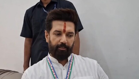 राहुल गांधी का कार्यक्रम वंदे मातरम से ध्यान भटकाने की कोशिश: चिराग पासवान