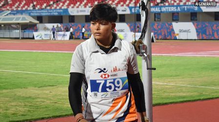 अनुष्का यादव ने हैमर थ्रो मीट रिकॉर्ड बेहतर किया; इलांगोवन ने पोल वॉल्ट में जीता गोल्ड