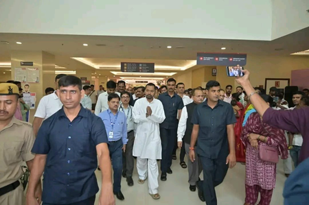 बिहार: जयप्रभा मेदांता सुपर स्पेशियलिटी हॉस्पिटल पहुंचे निशांत कुमार, विशेष जांच शिविर में हुए शामिल