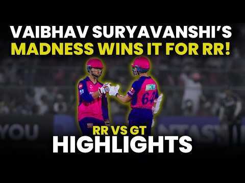 GT vs RR Highlights: वैभव सूर्यवंशी से के आगे नतमस्तक गुजरात टाइंटस, राजस्थान रॉयल्स ने दर्ज की ऐतिहासिक जीत