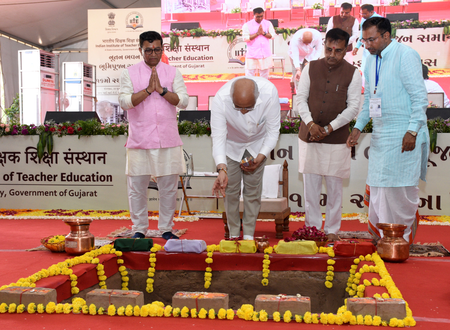 गुजरात के सीएम भूपेंद्र पटेल ने आईआईटीई के नए कैंपस विस्तार की रखी आधारशिला, 127 करोड़ की परियोजना को मिली मंजूरी