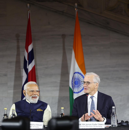 प्रधानमंत्री नरेंद्र मोदी की यात्रा और ग्रीन स्ट्रैटेजिक पार्टनरशिप से मजबूत होंगे भारत-नॉर्वे के संबंध: नॉर्वे पीएम