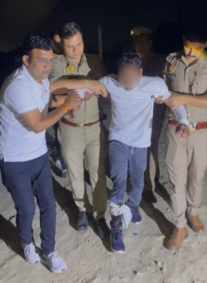 लखनऊ के कृष्णानगर में पुलिस और बदमाश के बीच मुठभेड़, 25 हजार का इनामी गिरफ्तार