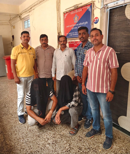 मुंबई में बड़ा मादक पदार्थ विरोधी अभियान: 3.82 करोड़ रुपए की हेरोइन जब्त, दो गिरफ्तार
