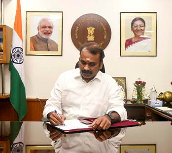 भारत में रचनात्मक अर्थव्यवस्था विकास का अगला प्रमुख क्षेत्र बनकर उभर रही है: राज्य मंत्री मुरुगन