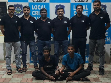 गुजरात में दिनदहाड़े चोरी करने वाले गिरोह का पर्दाफाश, पुलिस ने दो आरोपियों को दबोचा