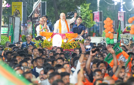 ममता के खिलाफ जनाक्रोश दोगुना, भारी बहुमत से आ रही भाजपा : केंद्रीय गृह मंत्री अमित शाह