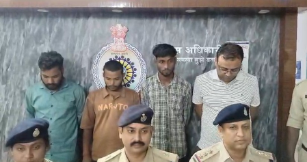 सक्ती में दो मकानों में चोरी का खुलासा, चोरी का सामान खरीदने वाले सराफा व्यापारी सहित 4 गिरफ्तार