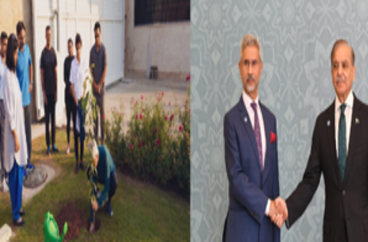 एससीओ बैठक: शहबाज शरीफ ने किया जयशंकर का स्वागत, विदेश मंत्री ने भारतीय उच्चायोग में लगाया पौधा