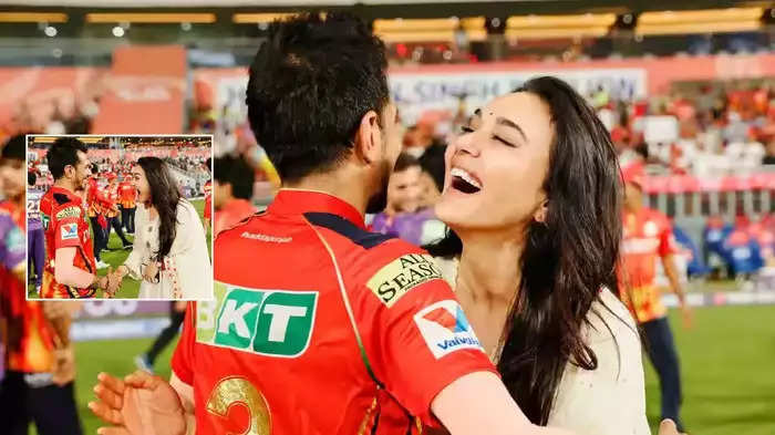 प्रीति जिंटा से फिरकीबाज युजवेंद्र चहल को मिली जादू की झप्पी, शाहरुख की टीम को घुटने पर लाने के बाद ऐसे लुटाया प्यार