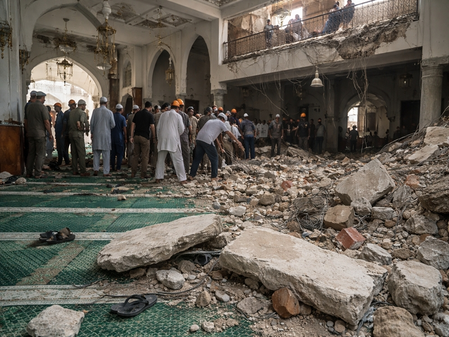 राजस्थान: जयपुर में नमाज के दौरान मस्जिद की बालकनी वॉल गिरी, 12 से अधिक घायल