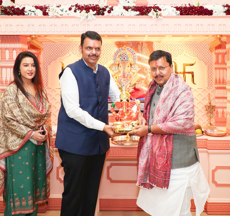 नितिन नबीन ने मुंबई में गणपति बप्पा के किए दर्शन, 17 सितंबर से मध्य प्रदेश के दो दिवसीय दौरे पर