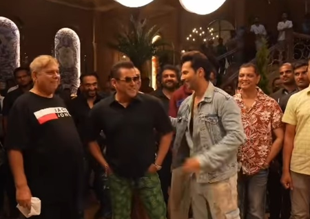 सलमान खान के सामने डांस करने में घबराए वरुण धवन, 'व्याह करवा दो जी' का बीटीएस वीडियो किया साझा