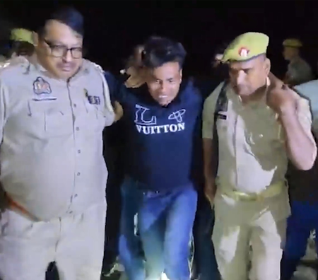 उत्तर प्रदेश : मैनपुरी में पुलिस और बदमाश के बीच मुठभेड़, चेन स्नेचिंग का आरोपी गिरफ्तार